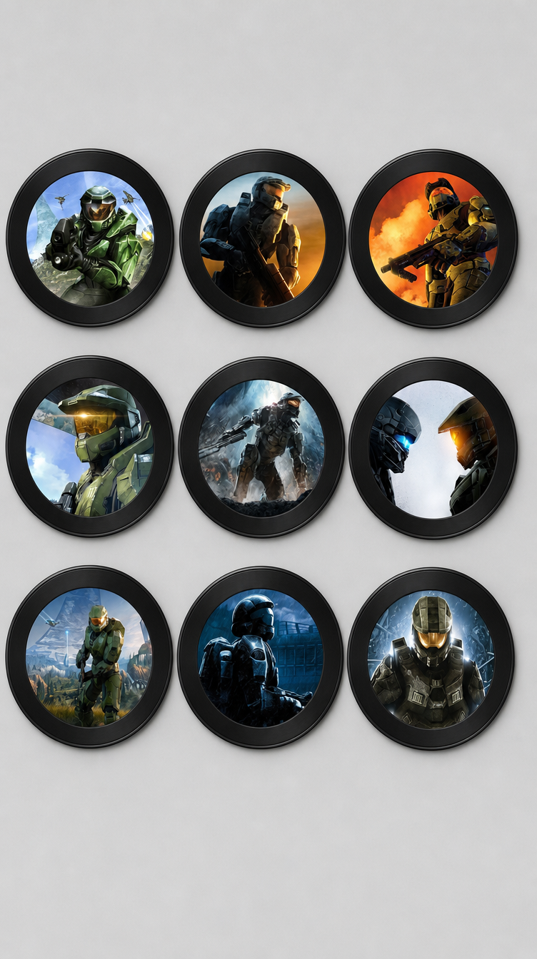 9 Halo Custom Magnets