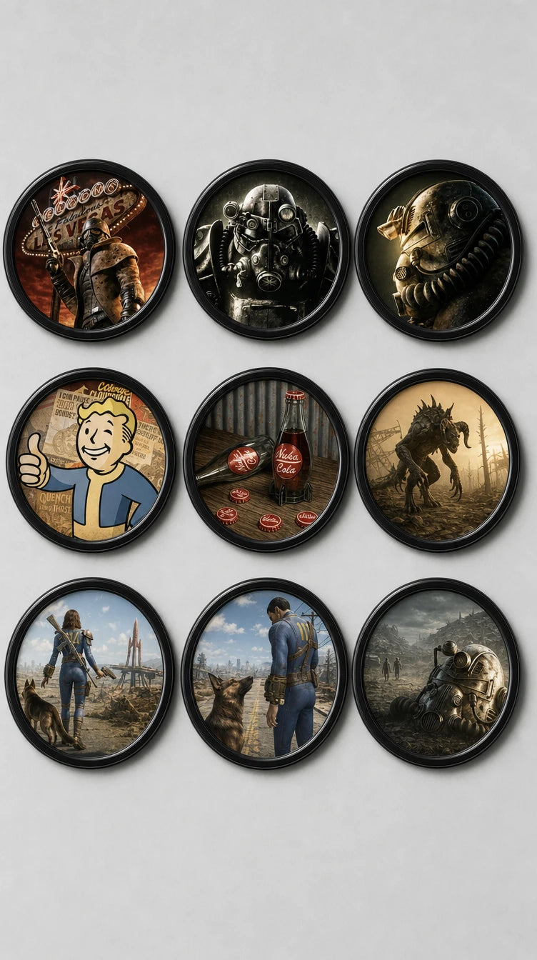 9 Fallout Custom Magnets